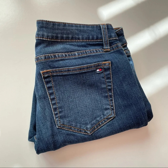Tommy Hilfiger Skinny Blue Jeans Medium Wash Casual Denim Size 2 Short - Picture 3 of 9